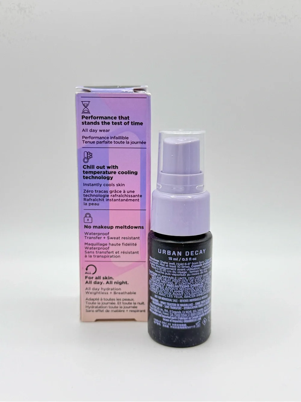 Urban Decay All Nighter Setting Spray Duo | Natural Finish | Travel Size 15mL x2